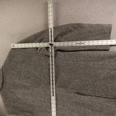 VTG Tweed Jacket 38L ST Gray Herringbone 100% Wool Blazer Sport Coat
