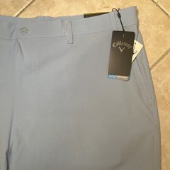 Callaway Stretch Shorts Flex Fabric Opti-Dri Mens 44B Chambray Blue Heather NWT