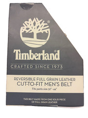 Timberland Mens Reversible Leather Belt Cut-to-fit (BLACK/BROWN, Size 32-48) NIB