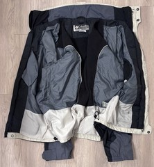 Columbia Jacket Mens L Black Full Zip 2in1 Shell With Detachable Liner