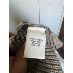 Marled Neutral and Navy Fair Isle Cardigan