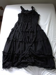 Classic Gothic Lolita Summer Chiffon JSK 3-Tiers, Japanese Heavenly Garden Brand