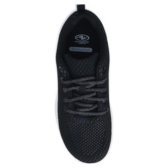 Athletic Works Women’s WIDE WIDTH Black Lace-Up Jogger Sneakers Shoes: 7-12