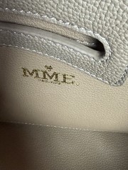 MME Mink The Onassis 35 Tote—Togo Mocha Leather. MFSRP $1,700