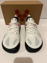 Vivobarefoot Motus Strength Blue White Pink Minimalist Weightlifting Gym Shoes