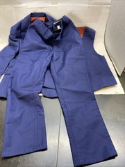 Yuan Lu Navy Suit With Vest And Pants Size 6
