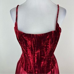 Jessica McClintock x Cache 90’s Vintage Velvet Satin Dress Size 10 Whimsygoth