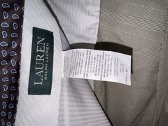 Lauren Ralph Lauren Men’s Plaid Pleated Dress Pants Classic Fit Straight 40W