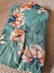 GANT jade green floral peony print shirt dress 14