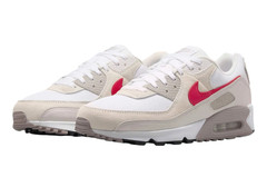 Nike Air Max 90 White College Grey Vast Grey University Red DM0029-113 Mens New