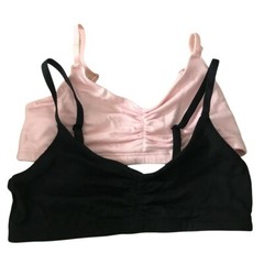 Delta Girls Bra’s lot of 2 Size Small 95% Modal 5% Spandex RN # 15741