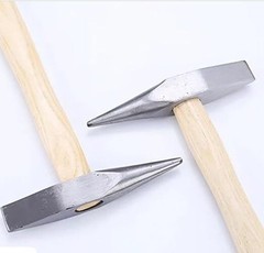 10.6 OZ Forged Steel Welding Hammer, 11.8 Inch Two Head with Wooden small
