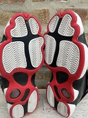 🔥 Nike Air Jordan 6 Rings • 322992-063 Black & Red Basketball Shoes Men Sz 8.5
