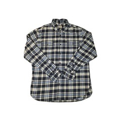 JACHS NY Flannel Plaid Blue Size L Button Up Long Sleeve Shirt