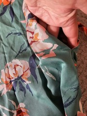 GANT jade green floral peony print shirt dress 14