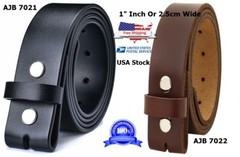 Heavy Duty Leather Belt 1″ -2.5cm Wide One Piece Leather