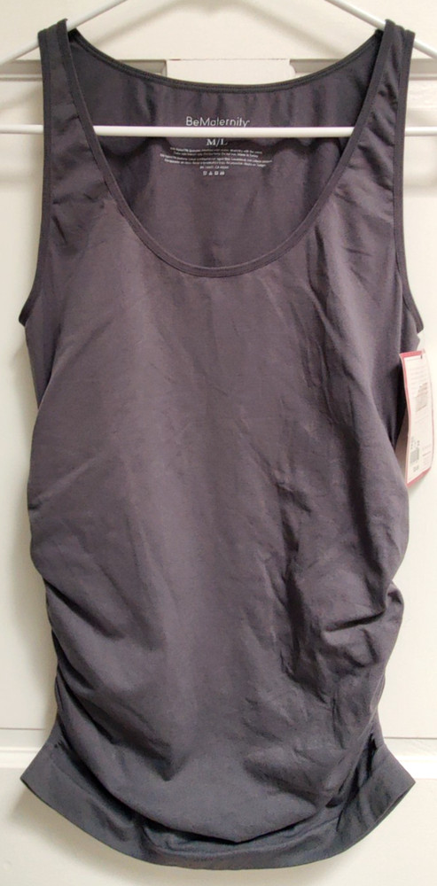 Be Maternity by Isabel & Ingrid Ruched Tank Top