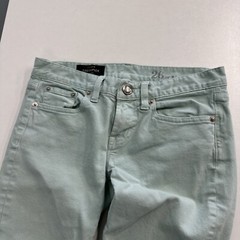 J.CREW Toothpick 26 Ankle (Actual: 30×27 inches) Womens Mint jeans cotton blend