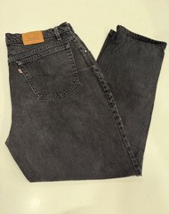 Vintage Levis 545 Jeans Mens 40×32 Black Denim Loose Fit Brown Tab Made In USA