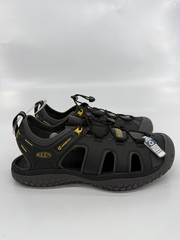 Keen SOLR Men’s Eco-anti-odor Konnectfit Sandal Shoes Black Gold Sz 11
