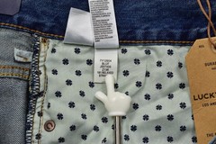 Lucky Brand Men’s 181 Relaxed Straight Denim Jeans Blue Bluff Lake 40×32 NEW
