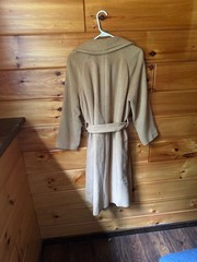 Vintage 100% Camel Hair Belted Wrap Trench Coat