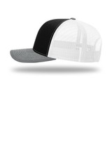 Richardson Trucker Cap Black/White/Heather Grey 112