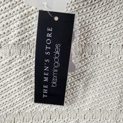 The Men’s Store at Bloomingdales Rolled Neck Silk Blend Sweater L French Vanilla