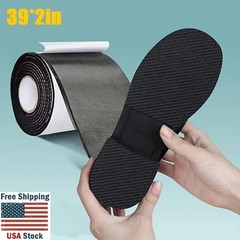 Self-Adhesive EVA Shoe Sole Repair Patch Black Rubber Anti-Slip Protector Pads