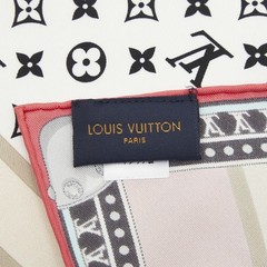 Louis Vuitton Carr 45 Trunk in Love Minimal Scarf M77558 Multicolor Silk Women s