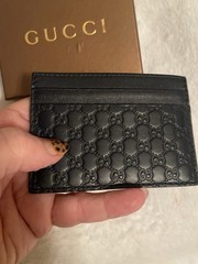 Gucci Blue Card Case W Box