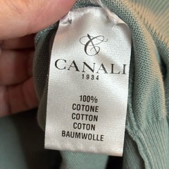 EUC Canali Men’s Sage Green Cotton Crewneck Sweater Italian size 56