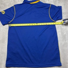Mens Sri Lanka Cricket Team 2015 ICC World Cup Jersey Polo Shirt Blue Sz L