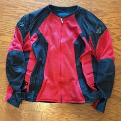 Joe Rocket Phoenix Mesh Motorcycle Jacket Red Black Armored Mens 2XL