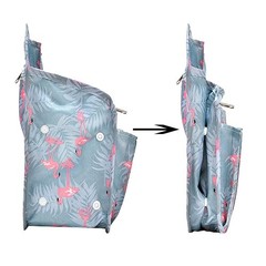 Mini Backpack Organizer Insert, Black, 7.7″L x 4.3″W x 10.6″H, Waterproof Nyl…