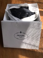 PRADA TESSUTO+VITELLO BALTICO TU Bag