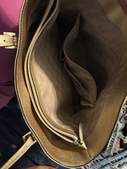 Used Michael Kors Gold Jet Set Front Pocket Tote Large