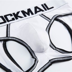 Men’s Jockstrap Low Waist Briefs with Open Back Modal Sexy Underwear