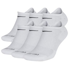 Nike Men’s Socks Everyday Plus Cushioned Athletic Training Dri-Fit No-Show Socks