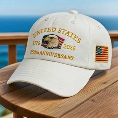 United States 250th Anniversary Baseball Cap – 3D Embroidered Hat*****