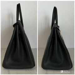 Hermes Black Birkin 35 in Noir Togo Leather With Palladium Hardware