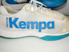 Kempa Attack Pro Mens Fencing Sneakers US Size 12.5 Blue & White UK 12 EURO 47