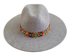 Western Seed Beaded Hat Band Fit Cowboy Hatband South West Multi Color Hat Band