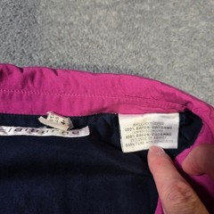 Claiborne Mens Large Bomber Jacket Magenta Pink Rayon Full Zip Vintage 846420 A