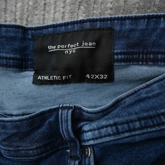 The Perfect Jean NYC Men Blue Athletic Fit Denim 42×32 Measured 43×30.75