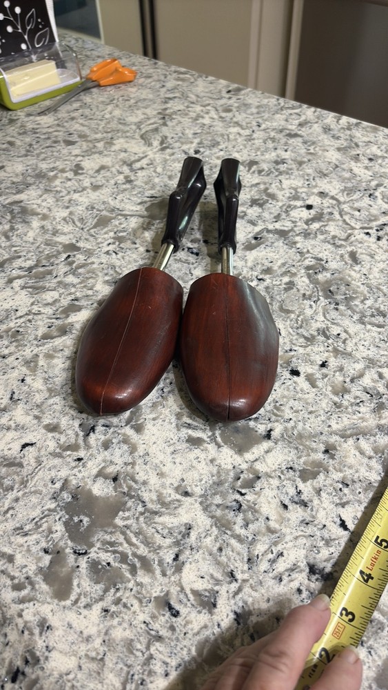 Vintage Rochester Shoe Tree Co. ‘Travel Tree’ Wood and Plastic Shoe Trees