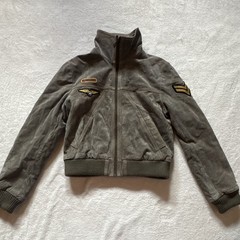 Wilson’s Leather Maxima Vintage Military Flight Suede Bomber Top Gun Jacket Sz M