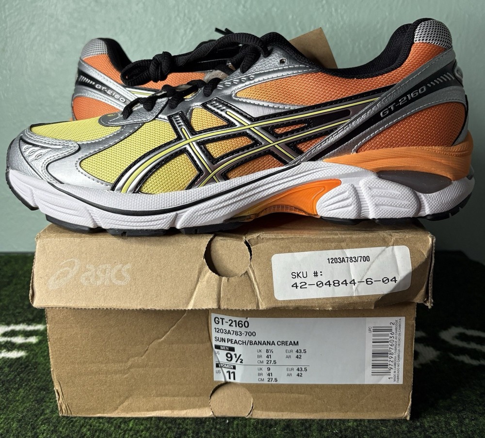 US Men’s 9.5 – ASICS GT-2160 “Orange Silver” Foot Locker Exclusive, 1203A783-700