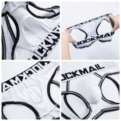 Men’s Jockstrap Low Waist Briefs with Open Back Modal Sexy Underwear