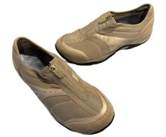 Easy Spirit Women’s Walking Shoes, 8.5 M, Leather/Mesh, Zippered Closure